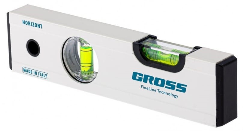 Уровень строительный GROSS 33669 алюминиевый, 200 мм, фрезерованный - изображение 2