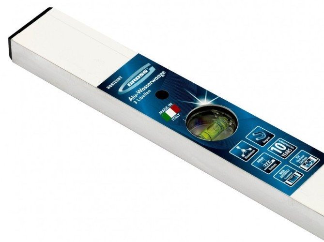 Уровень строительный GROSS 33674 алюминиевый, 1200 мм, фрезерованный - изображение 2