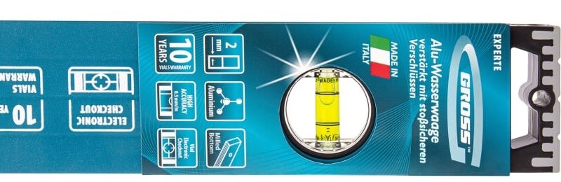 Уровень строительный GROSS 34332 алюминиевый, 1200 мм, усиленный - изображение 2