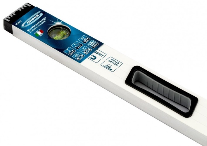 Уровень строительный GROSS 34372 алюминиевый, 1000 мм, усиленный - изображение 2