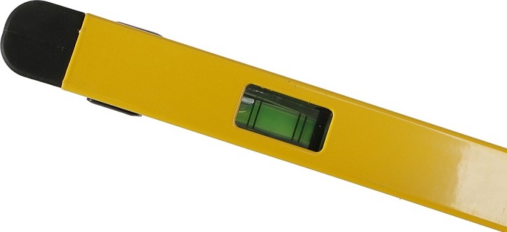 Уровень строительный HANSKONNER HK2015-02-0400 алюм.400мм,3 колбы,усилен,фрезеров., двойной обзор - изображение 5