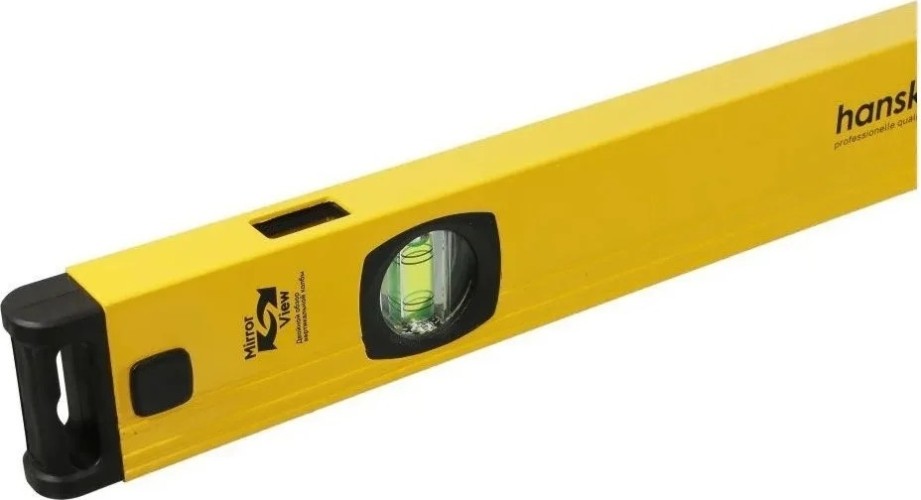 Уровень строительный HANSKONNER HK2015-02-1000 3 колбы, усилен, фрезеров., двойной обзор, 0,5мм/м - изображение 5