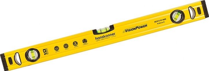 Уровень строительный HANSKONNER HK2015-05-0600 алюминиевый, 600 мм
