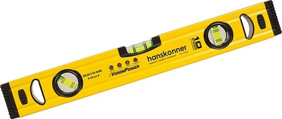 Уровень строительный HANSKONNER HK2015-05-0400 алюминиевый, 400 мм