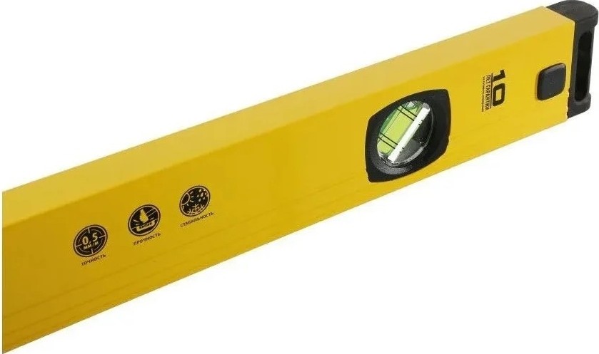 Уровень строительный HANSKONNER HK2015-02-1000 3 колбы, усилен, фрезеров., двойной обзор, 0,5мм/м - изображение 4