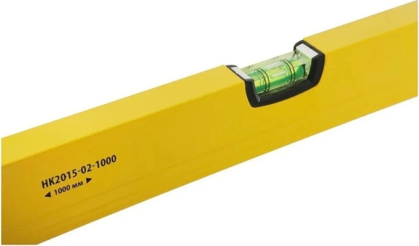 Уровень строительный HANSKONNER HK2015-02-1000 3 колбы, усилен, фрезеров., двойной обзор, 0,5мм/м - изображение 2