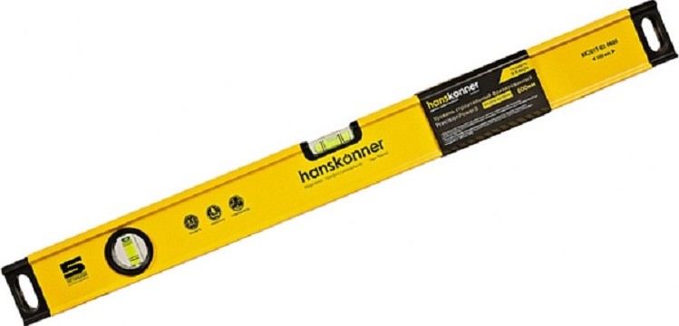 Уровень строительный HANSKONNER HK2015-03-0600 алюминиевый, 600 мм