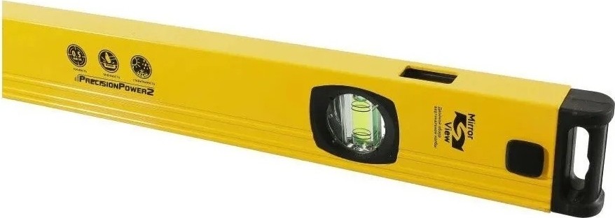 Уровень строительный HANSKONNER HK2015-02-0800 алюм.800мм,3 колбы,усилен,фрезеров.,двойной обзор, - изображение 3