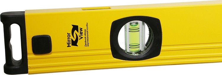 Уровень строительный HANSKONNER HK2015-02-1200 3 колбы, усилен, фрезеров., двойной обзор, 0,5мм/м - изображение 5