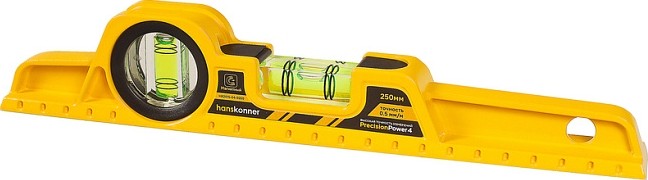 Уровень строительный HANSKONNER HK2015-04-0250 литой алюминиевый, 250 мм - изображение 2