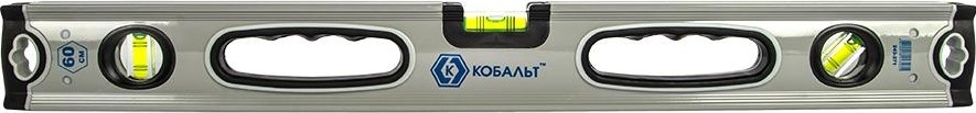 Уровень строительный Кобальт 243-271 экстра, 600 мм, профиль 30x65 мм, 3 глазка. - изображение 4