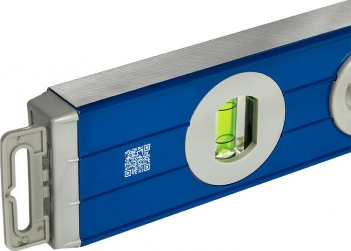 Уровень строительный Кобальт 243-080 комфорт, 600 мм, профиль 23x59 мм, 3 глазка. - изображение 3