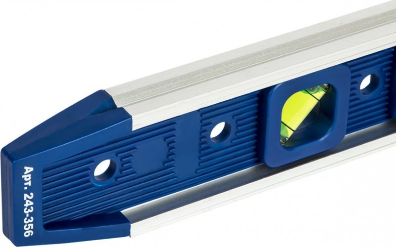 Уровень строительный Кобальт 243-356 225 мм, торпедо, 3 глазка, магнитный - изображение 3