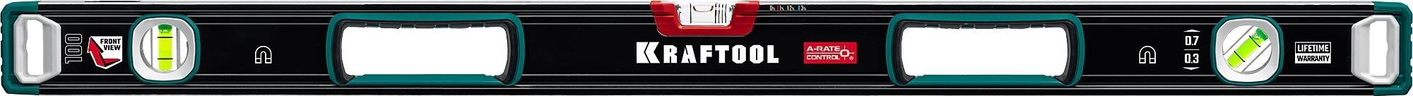 Уровень строительный KRAFTOOL 34988-100 a-rate control 1000 мм, магнитный