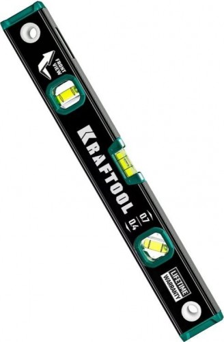 Уровень строительный KRAFTOOL 400мм с зеркальным глазком 34781-40