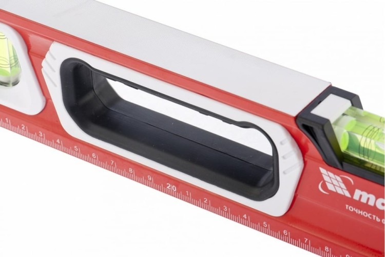 Уровень строительный MATRIX 600 мм алюминиевый, магнит., фрезерованный, 3 глазка 34731 - изображение 2