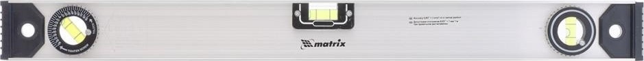 Уровень строительный MATRIX 600 мм алюминиевый "рельс", 3 глазка (1 поворотный) 34023