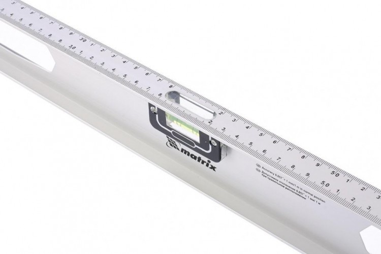 Уровень строительный MATRIX 800 мм алюминиевый "рельс", 3 глазка (1 поворотный) 34026 - изображение 3