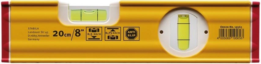 Уровень строительный STABILA тип 80AS 20 см 19565 19565