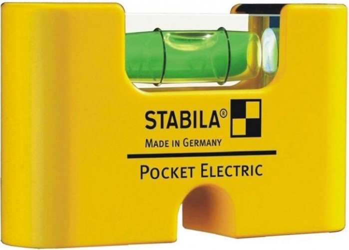 Уровень строительный STABILA тип Pocket Electric с чехлом на пояс в блистере 18115 18115