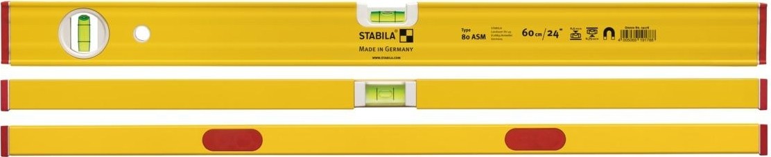 Уровень строительный STABILA тип 80ASM 60 см 19178 19178
