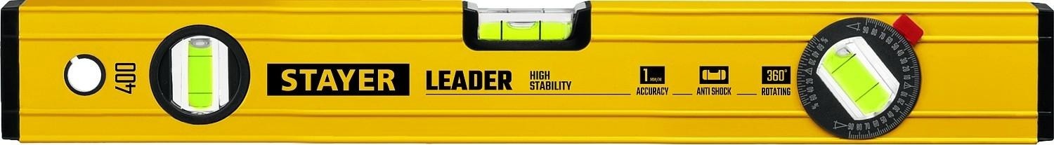 Уровень строительный STAYER LEADER фрезерованный 400 мм 3466-040_z01