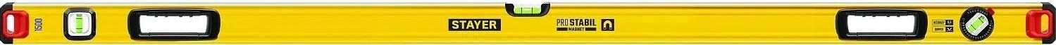 Уровень строительный STAYER магнитный 1500 мм с двумя фрезерованными поверхностями 3480-150 - изображение 2