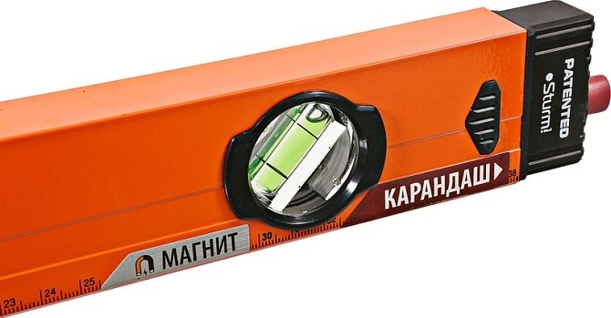 Уровень строительный Sturm 2015-09-400 магнитный, с карандашом - изображение 4