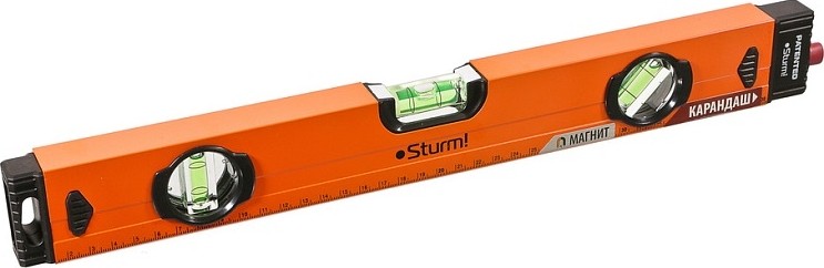 Уровень строительный Sturm 2015-09-400 магнитный, с карандашом