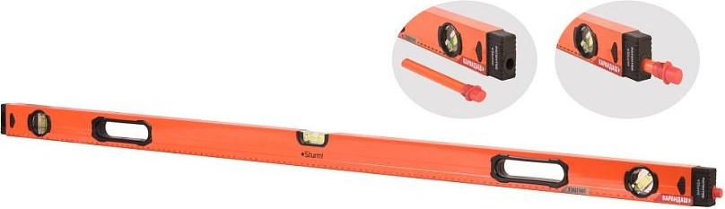 Уровень строительный Sturm 2015-09-1200 магнитный, с карандашом