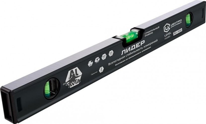 Уровень строительный ЦЕНТРОИНСТРУМЕНТ "ЛИДЕР" 1500 мм Л14-1500 Л14-1500