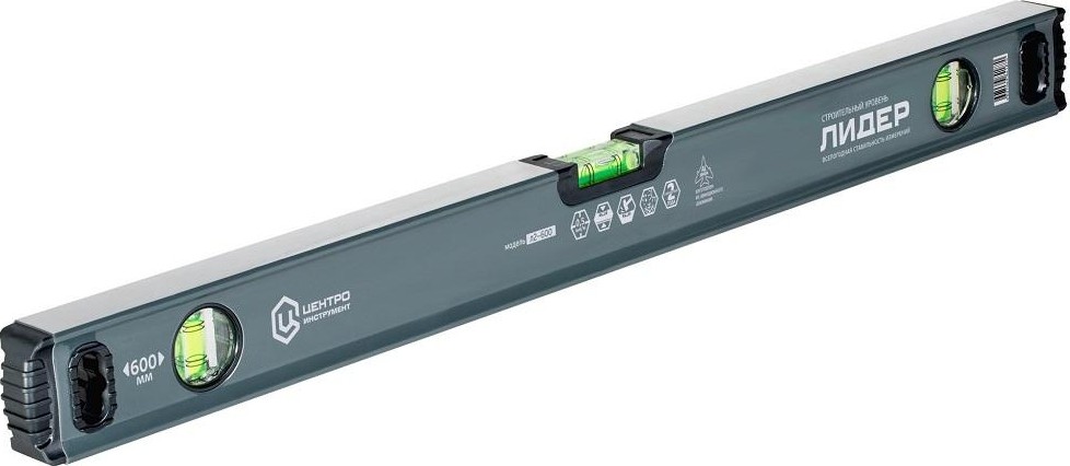 Уровень строительный ЦЕНТРОИНСТРУМЕНТ "ЛИДЕР-АВИА" 800 мм Л2-800 Л2-800
