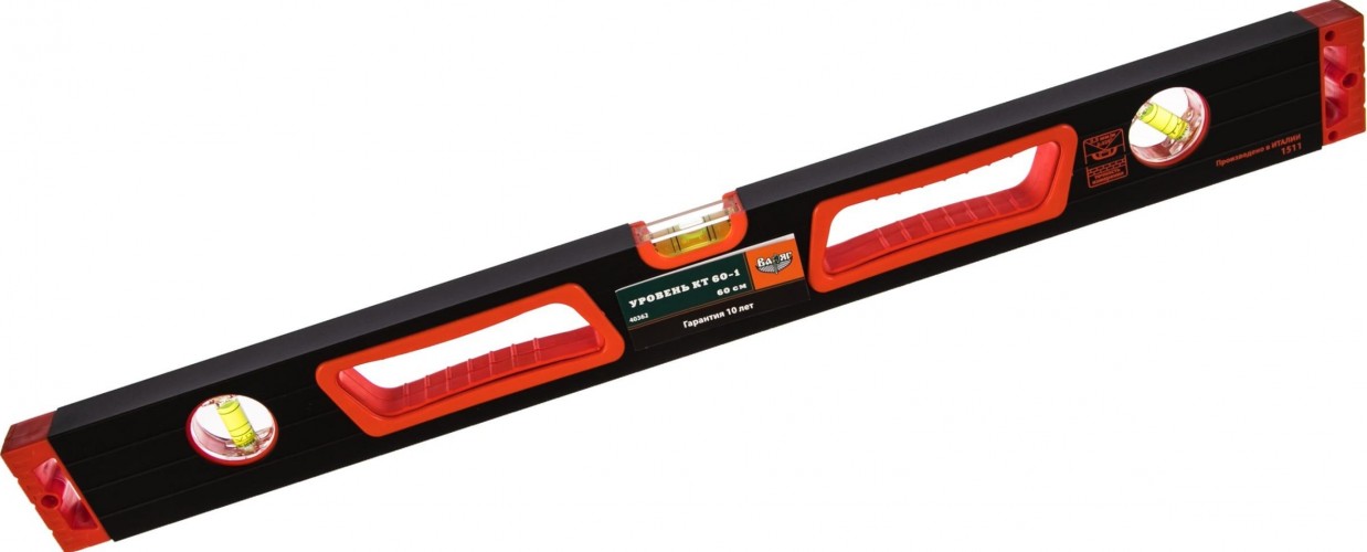 Уровень строительный ВАРЯГ 40362 КТ 60-1 600мм усиленный тов-165905