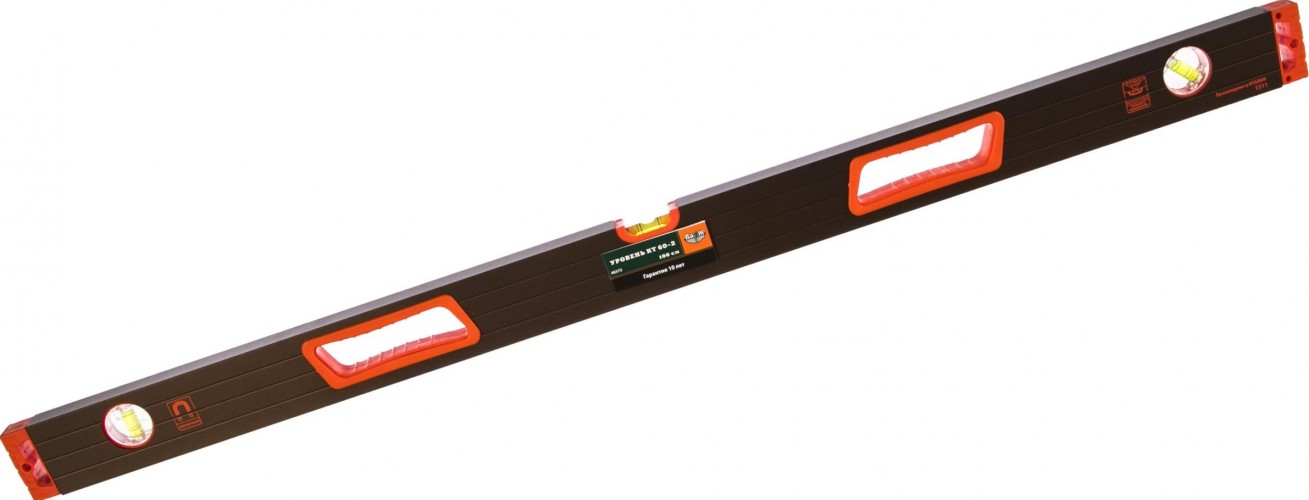 Уровень строительный ВАРЯГ 40373 КТ 60-2 1000мм магнитный, усиленный тов-165913