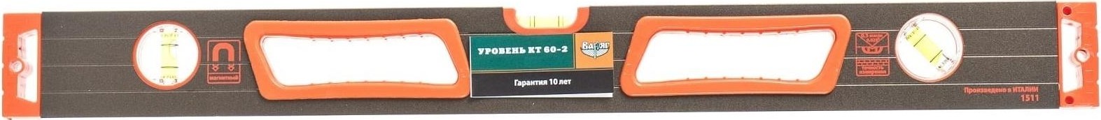 Уровень строительный ВАРЯГ 40371 КТ 60-2 400мм магнитный, усиленный тов-165911