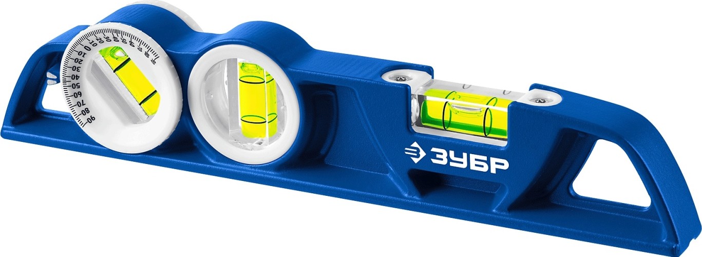 Уровень строительный ЗУБР 34583 литой 250 мм, магнитный