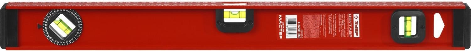 Уровень строительный ЗУБР Двутавр 600 мм, с профилем 4-34583-060_z01 - изображение 4