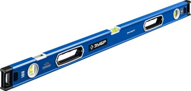 Уровень строительный ЗУБР Эксперт 1000 мм с зеркальным глазком 34570-100