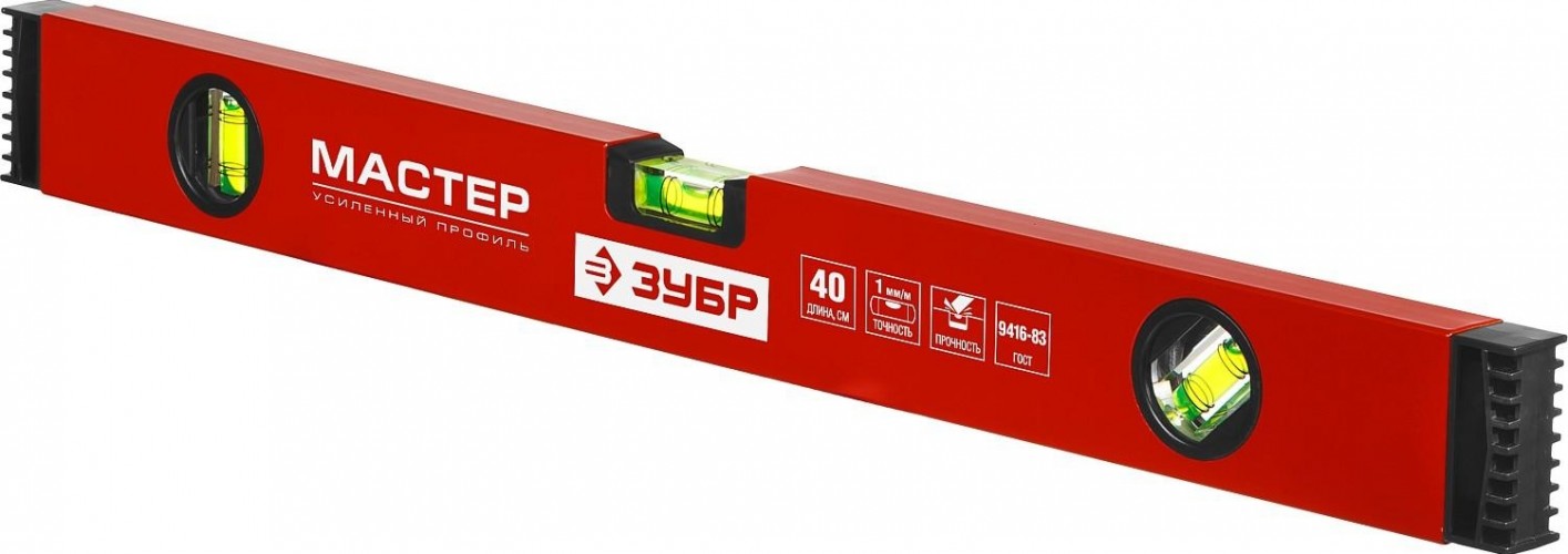 Уровень строительный ЗУБР коробчатый 40 см 34584-040 - изображение 2