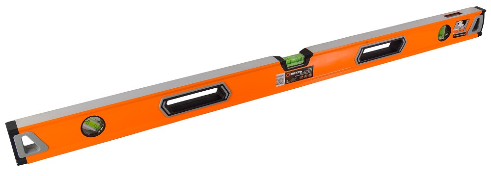 Уровень ВИХРЬ 1000 мм алюминиевый "усиленный" 3 глазка (1 зеркальный), 2 73/11/4/12