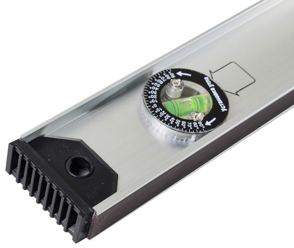 Уровень ВИХРЬ 1000 мм алюминиевый "рельс", 3 глазка (1 поворотный) 73/11/4/16 - изображение 5