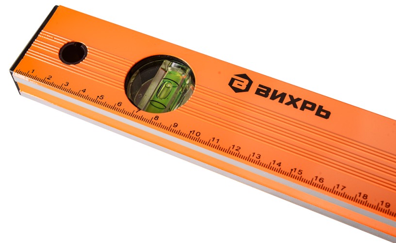 Уровень ВИХРЬ 1000мм алюминиевый фрезерованный 3 глазка 73/11/4/4 - изображение 4