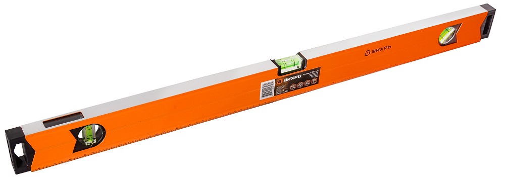 Уровень ВИХРЬ 800 мм алюминиевый "магнитный" фрезерованный, 3 глазка (1 73/11/4/19 - изображение 2