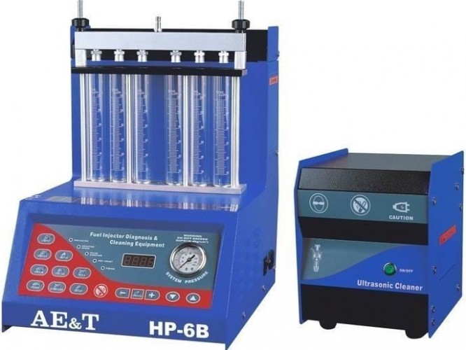 Установка AE&T HP-6В для проверки и очистки с УЗВ очисткой форсунок