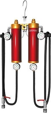 Установка для промывки инжектора СОРОКИН 21.2 с двумя резервуарами 800 мл