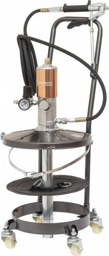 Установка для раздачи густой смазки NORDBERG NO5025 с тел. для бочек 20 кг, крышка 310, мембрана 285мм NO5025