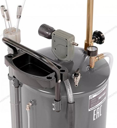 Установка для сбора масла NORDBERG 2379-CG пневматическая 65 л (серая) ЦБ-0007746 - изображение 2