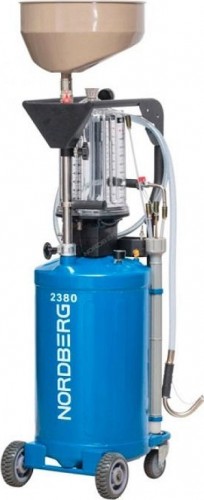 Установка для слива масла NORDBERG 2380 пневмо 80 л 2380B