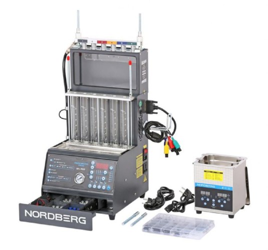 Установка для тестирования и очистки GDI форсунок NORDBERG CMA25AB + камера контроля распыла CMA25AB+CMT1