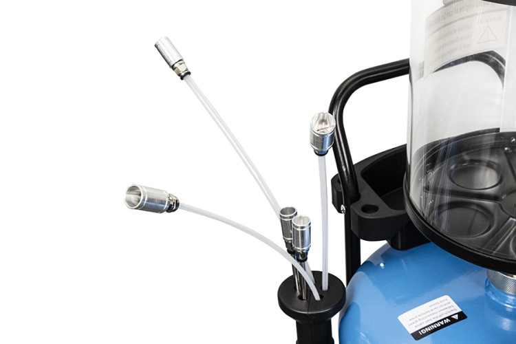 Установка для замены масла  СТАНКОИМПОРТ MC7003 со сливной воронкой щупами и колбой 70л - изображение 2